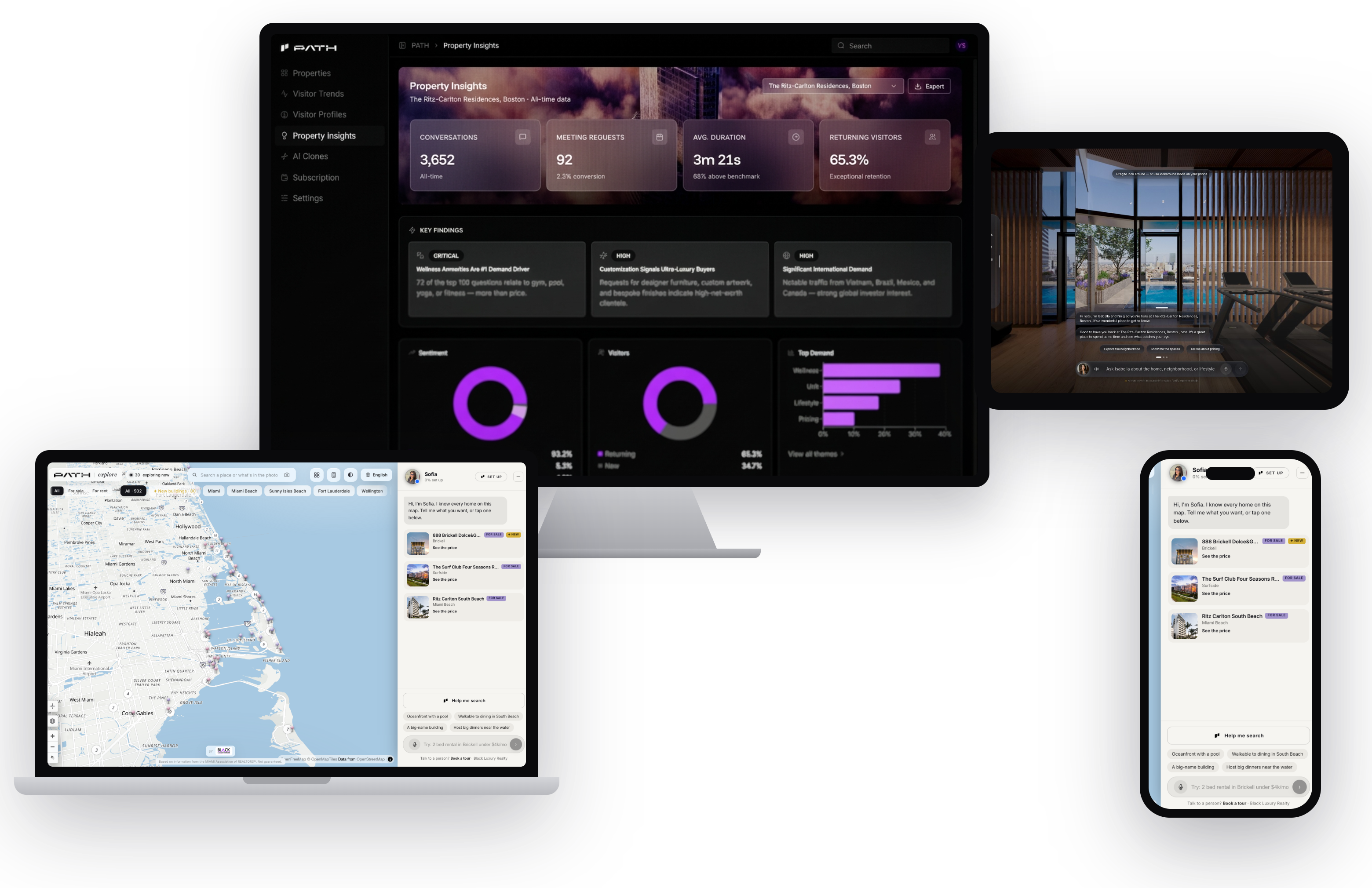 Path Explore on iPhone, iPad, MacBook, and Studio Display